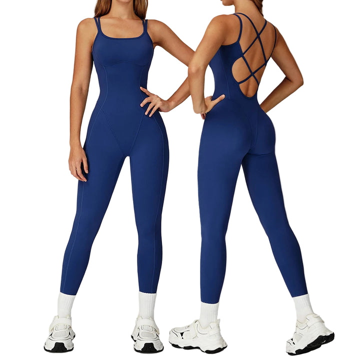 Combinaison moulante bretelles croisées dos Teiva