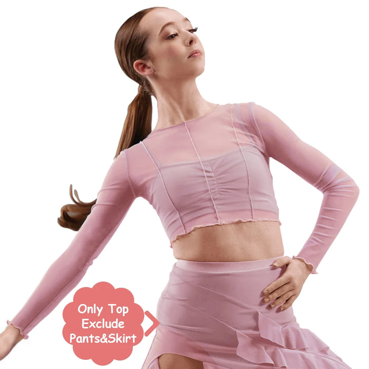 Top court manches longues avec brassière Ewen