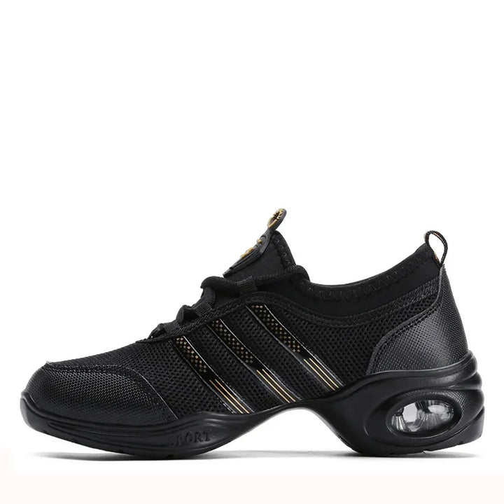 Baskets danse mesh rayée Giorgia