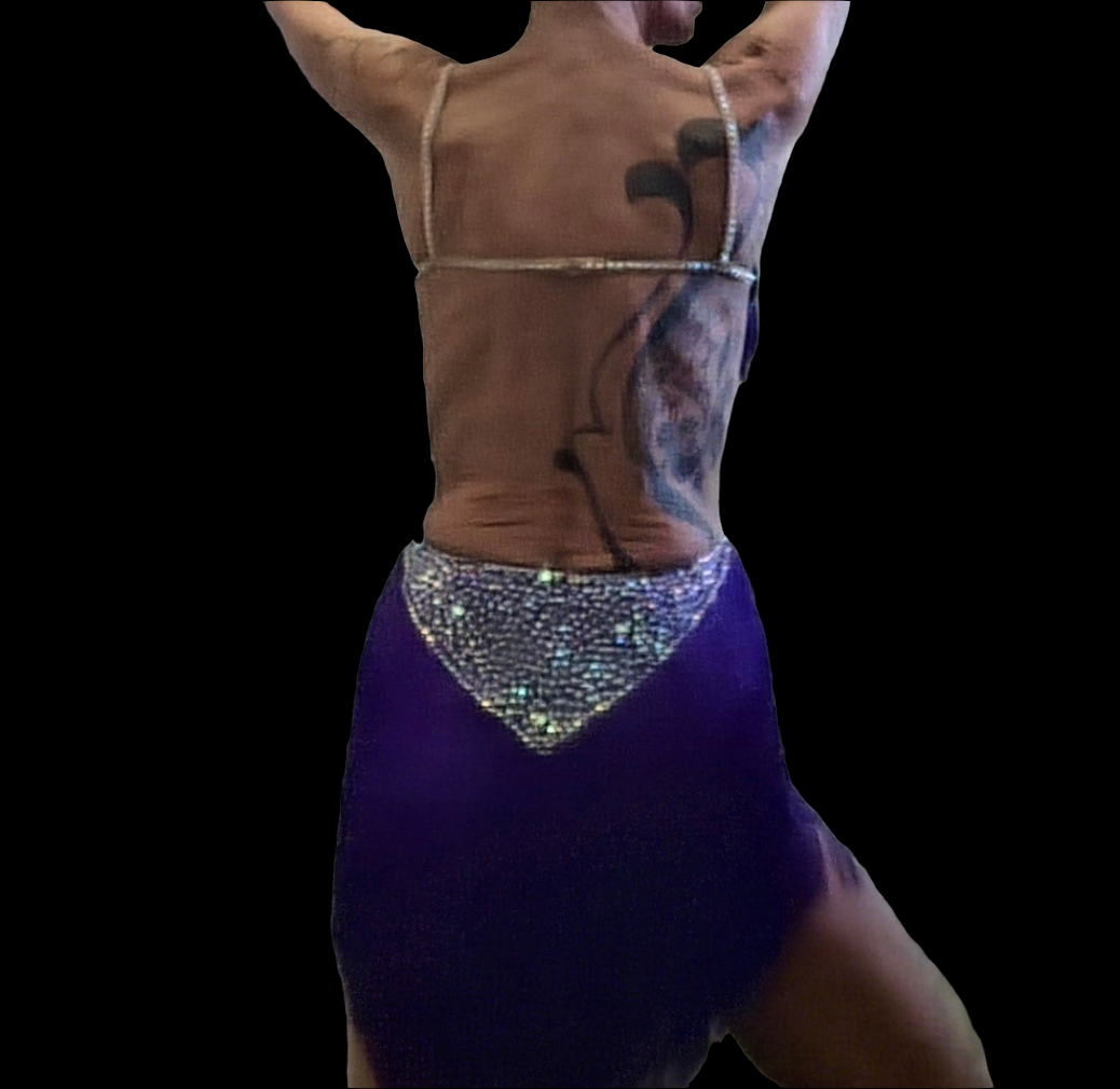 Robe danse Latine Alma violet