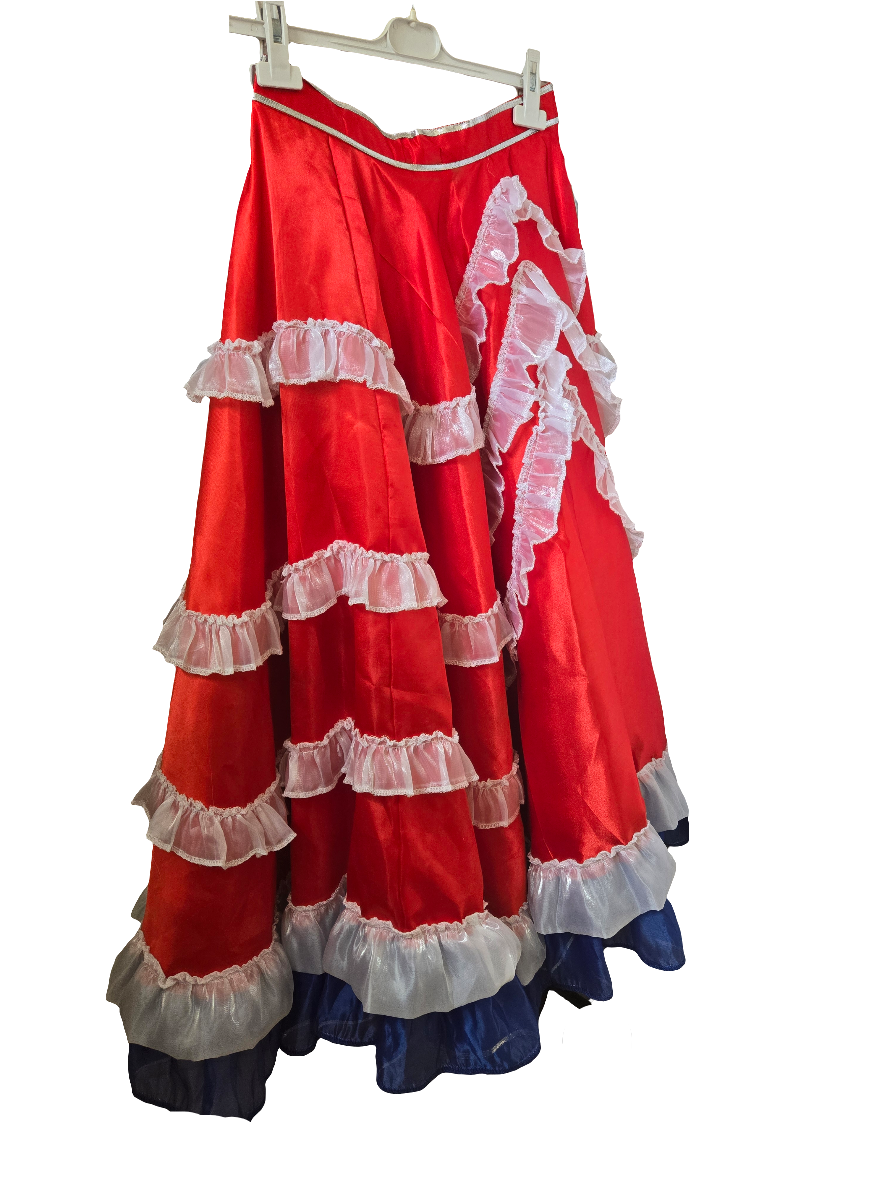 Ensemble Bustier Jupe Coiffe French Cancan