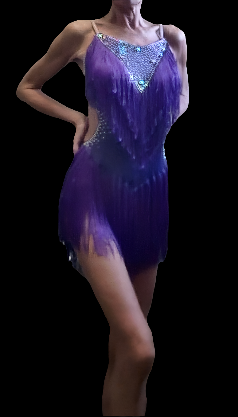 Robe danse Latine Alma violet
