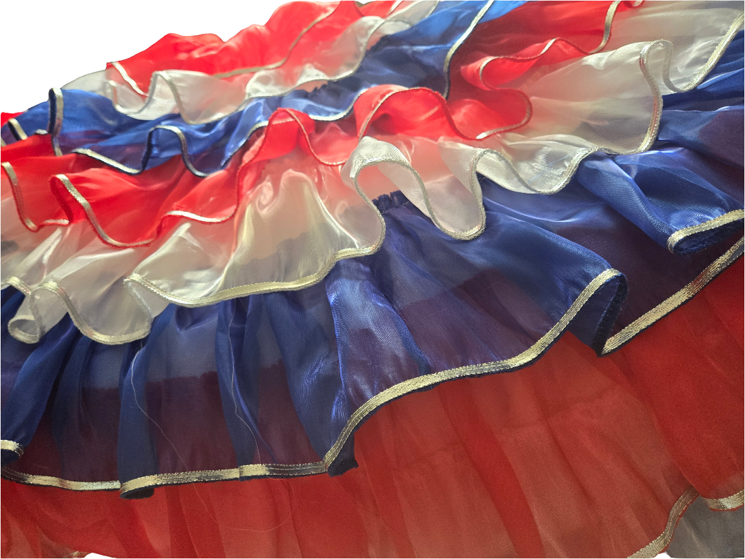 Ensemble Bustier Jupe Coiffe French Cancan