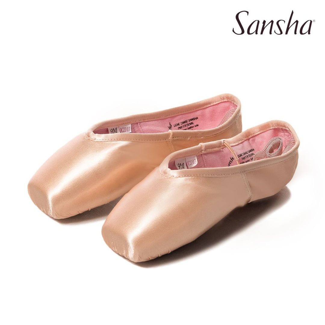 Chaussons Pointes satin Sansha modèle Cendrillon