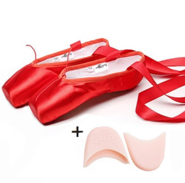 Chaussons Pointes satin rouge avec protections Taille 34
