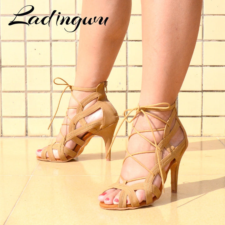 Chaussures danse Vanina cuir chair talon 7.5cm T40