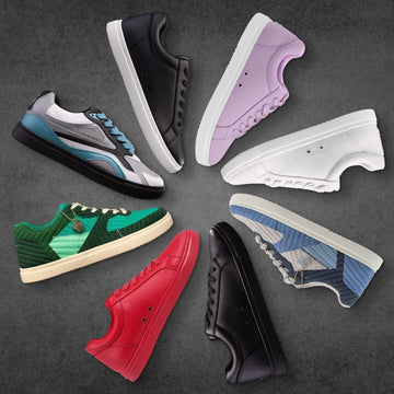 Baskets basses colorées Fuego