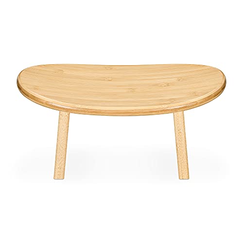 Banc de méditation Tabouret en Bambou Naturel pour Pratique du Yoga Relaxation