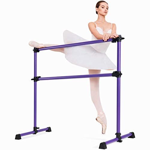 Barre de danse classique double hauteur réglable 125 x 71 x 119cm