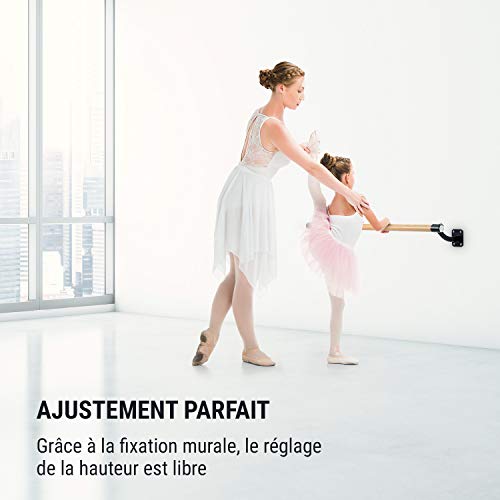 Barre de Danse mural longueur 110 cm en bois