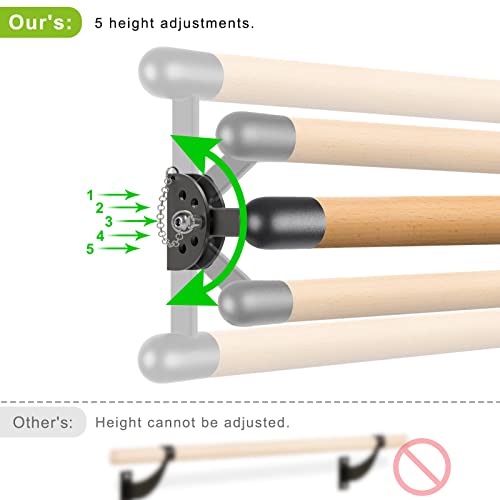 Barre Traditionnelle en Bois Massif Extensible