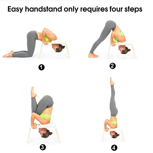 Tabouret de Yoga en bois pour postures inversées