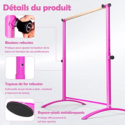 Barre de danse mobile réglable 4 hauteurs