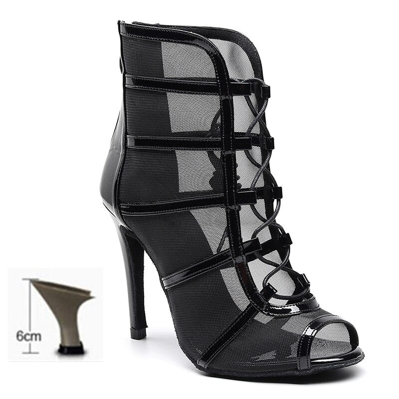 Bottines danse Ashwini noir Talons 6 à 11cm