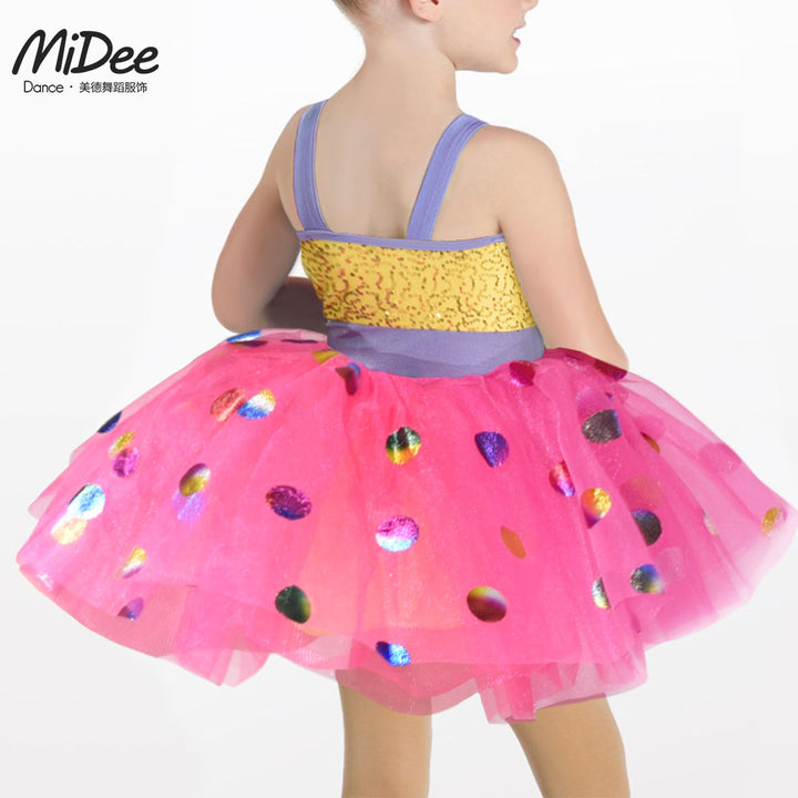 Costume Lola tutu or et rose paillettes