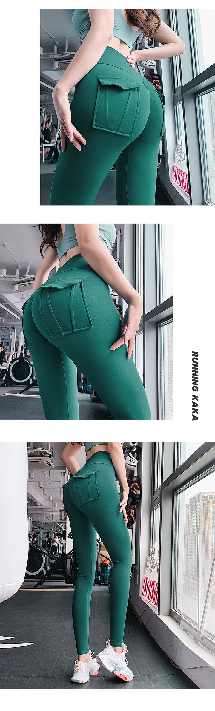 Legging taille haute avec poches arrière