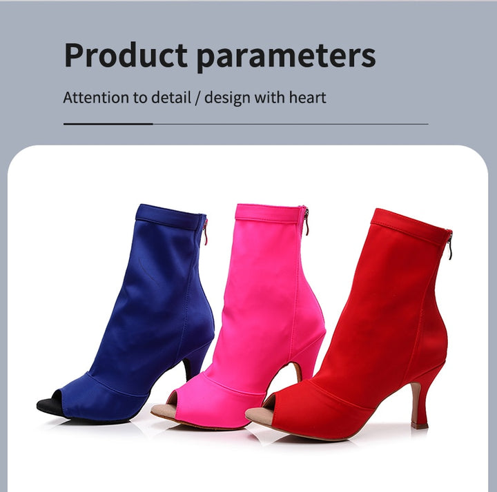 Bottines danse Assa bleu Talons de 6 à 10cm