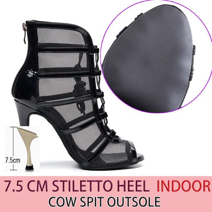 Bottines Ashwini noir semelle pour extérieur Talons de 6 à 10cm