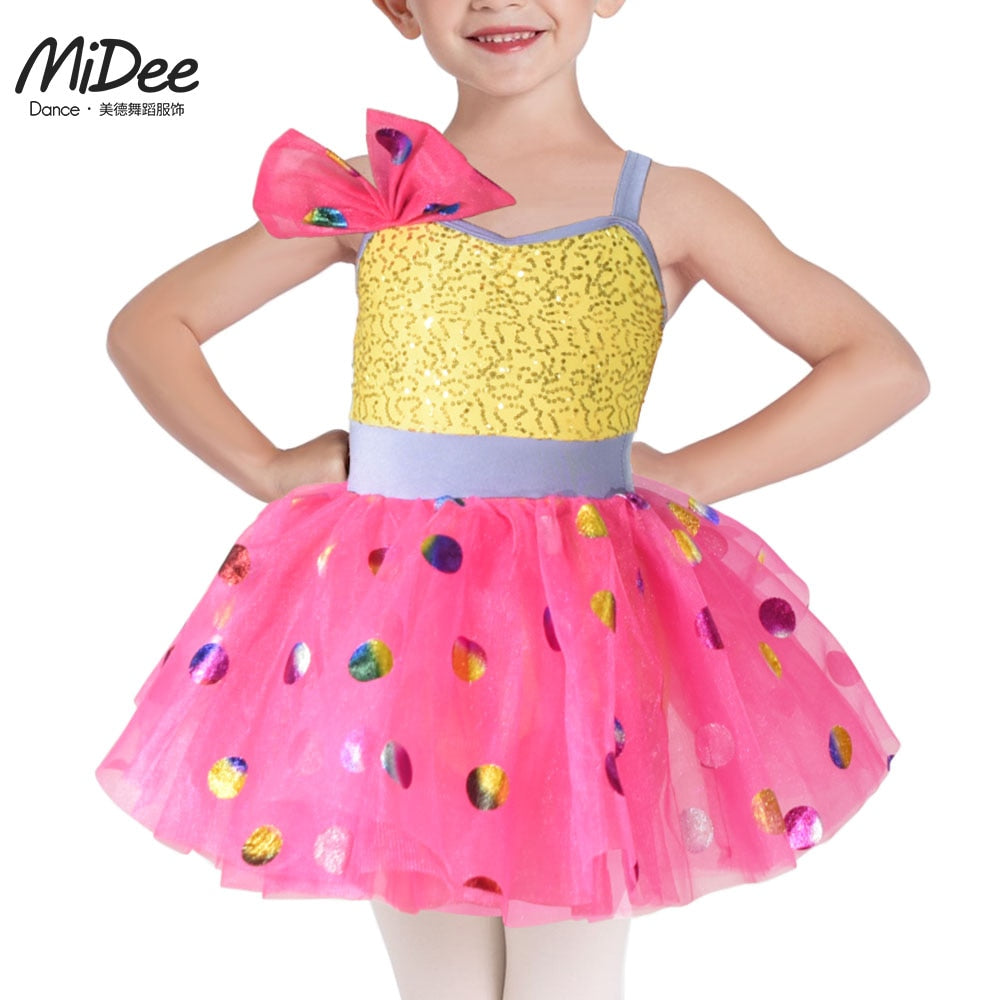 Costume Lola tutu or et rose paillettes
