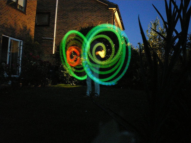 2 pieces belly dance balls LED performance