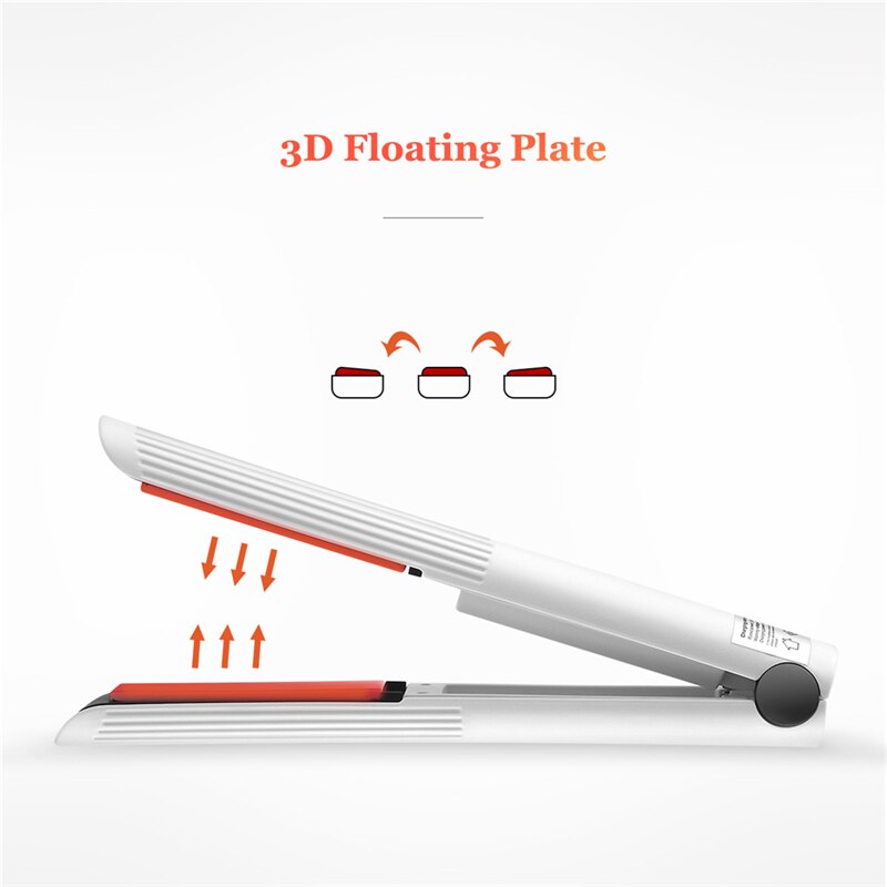 Fer à lisser portable sans fil Iron Plate USB Recharge
