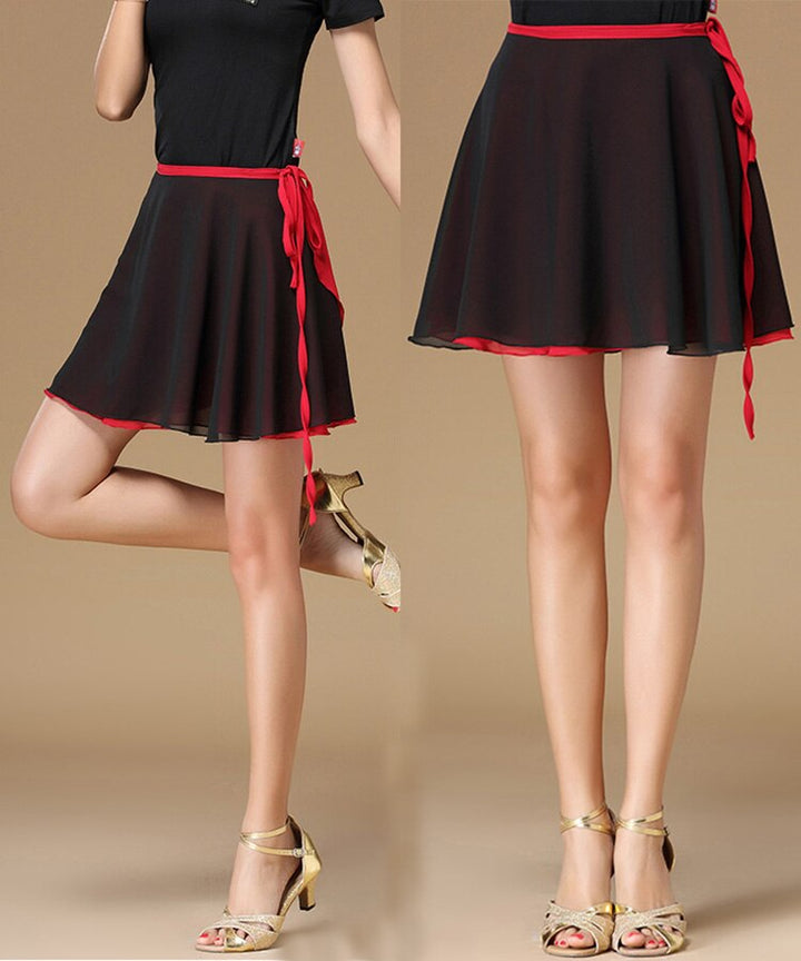 Jupe courte portefeuille danse latine