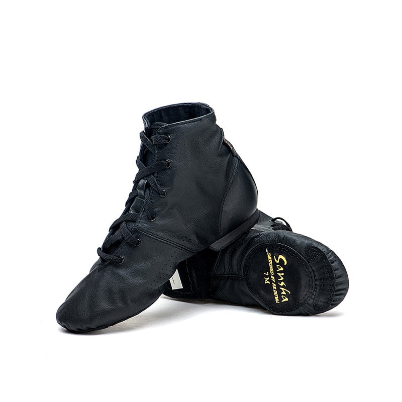 Chaussons Sneakers montants en cuir  Sansha