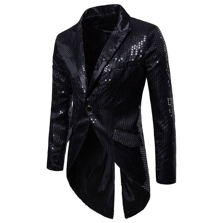 Veste queue de pie Homme à paillettes