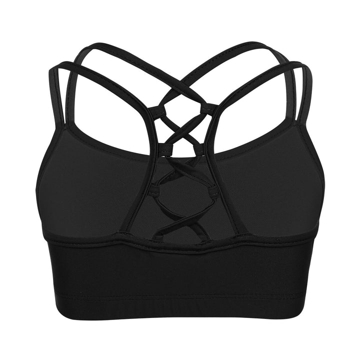 Brassière sport filles bretelles croisées au dos