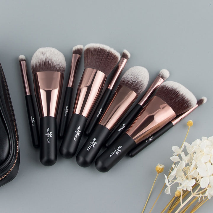 Set de 9 pinceaux maquillage Visage et Yeux