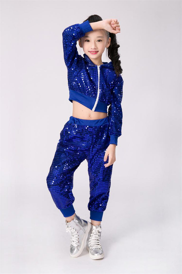 Ensemble veste et pantalon paillettes pour performance