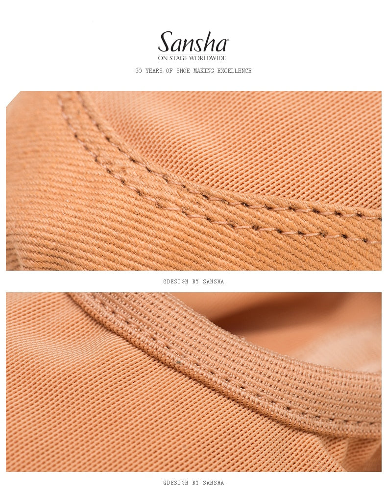 Chaussons demi-pointes bi-semelle microfibre Sansha
