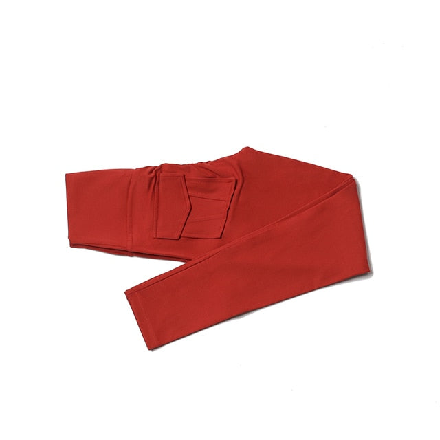 Legging taille haute avec poches arrière