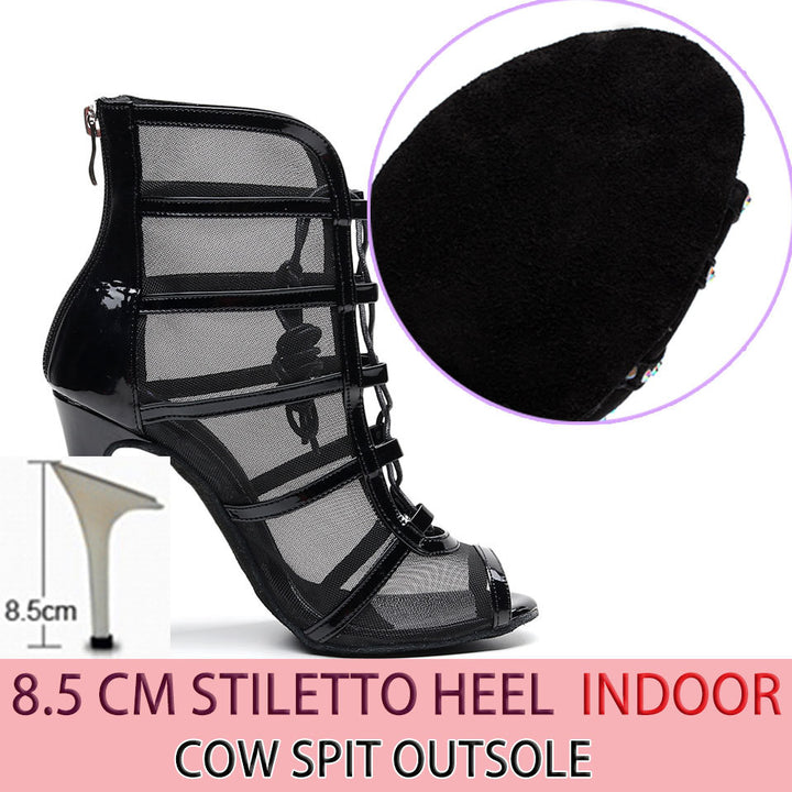 Bottines Ashwini noir semelle pour extérieur Talons de 6 à 10cm