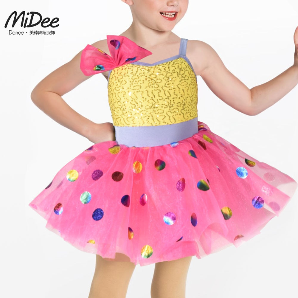 Costume Lola tutu or et rose paillettes