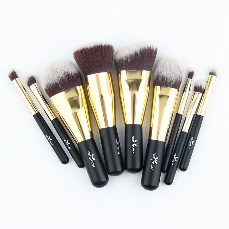 Set de 9 pinceaux maquillage Visage et Yeux