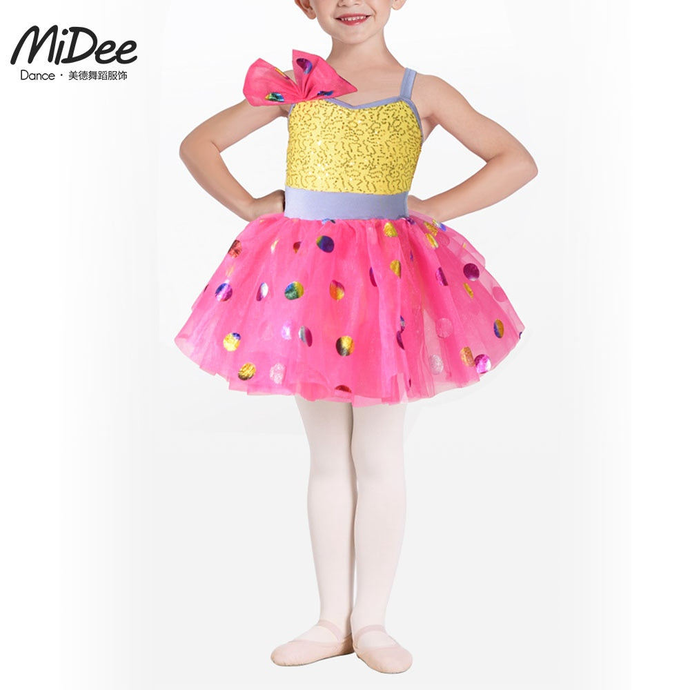 Costume Lola tutu or et rose paillettes