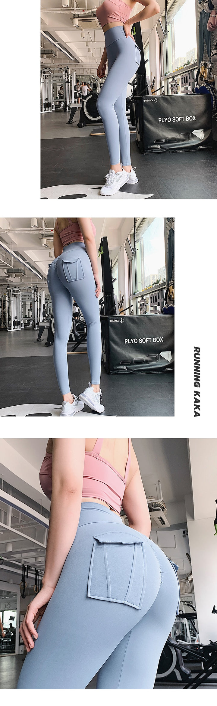 Legging taille haute avec poches arrière
