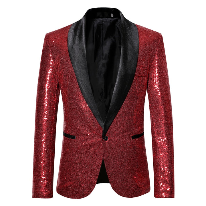Veste costume homme paillettes Eddy grande taille