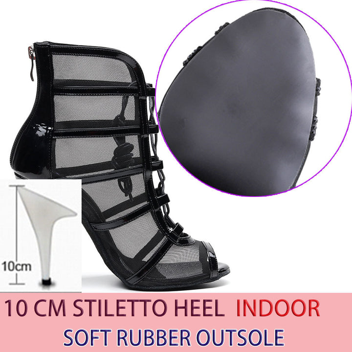 Bottines Ashwini noir semelle pour extérieur Talons de 6 à 10cm