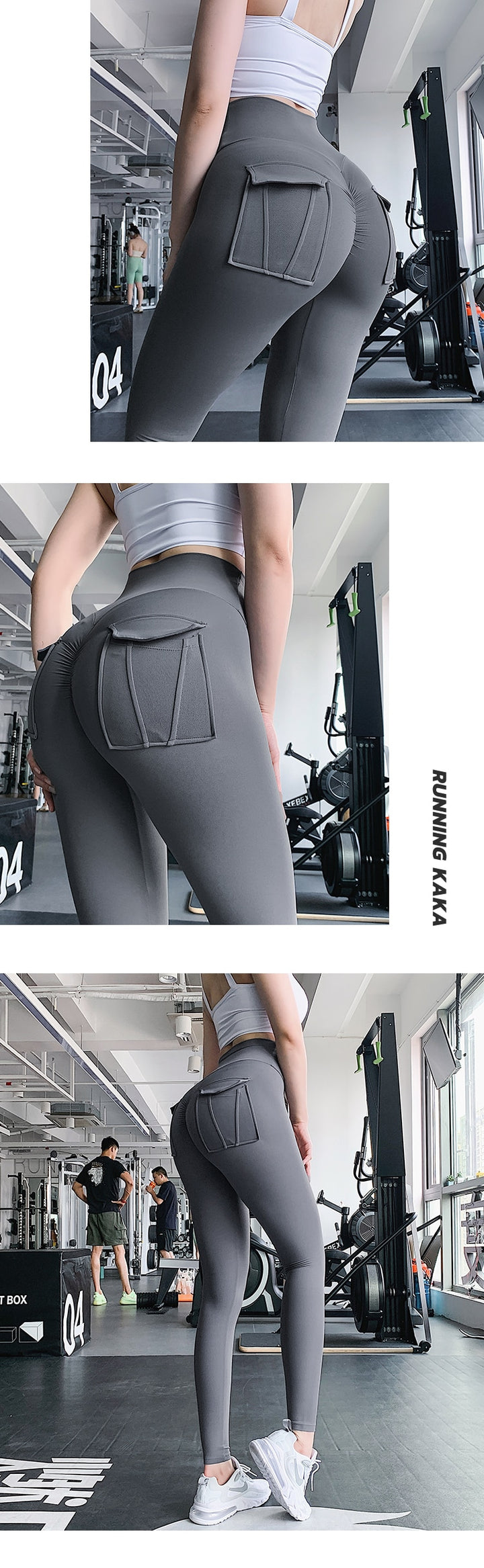 Legging taille haute avec poches arrière