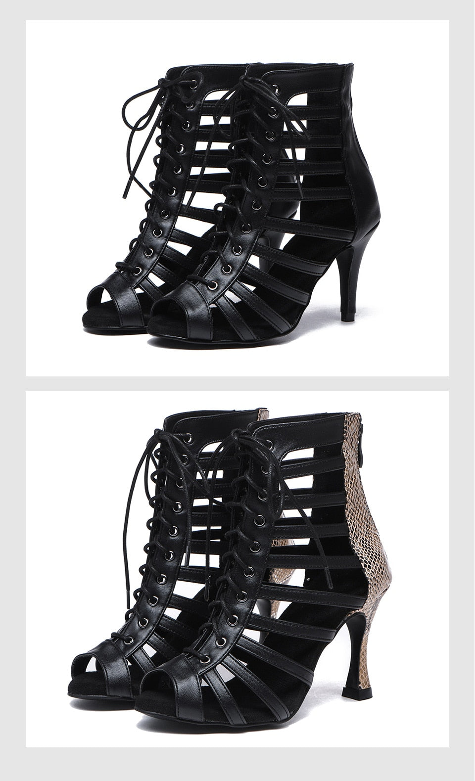 Bottines danse Emilie Talons de 7 ou 10cm