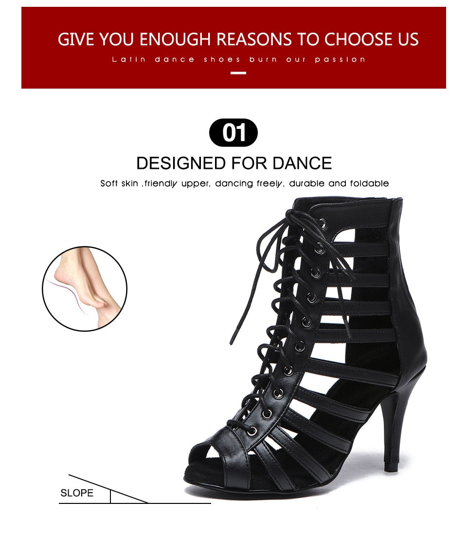 Bottines danse Emilie Talons de 7 ou 10cm