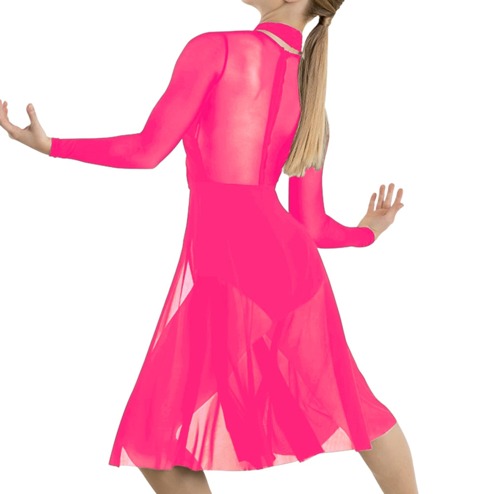 Robe Justaucorps manches longues lyrical Tania