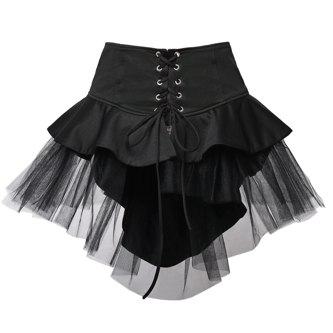 Ceinture corset avec jupe tulle coloris noir ou blanc
