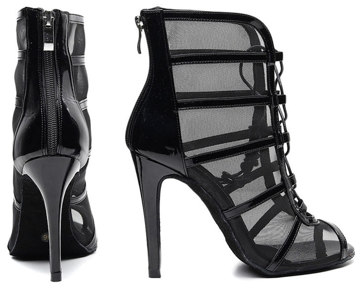 Bottines Ashwini noir semelle pour extérieur Talons de 6 à 10cm