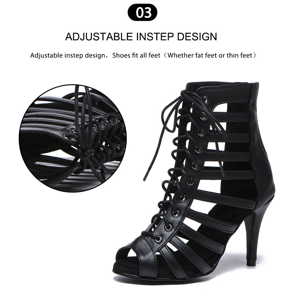 Bottines danse Emilie Talons de 7 ou 10cm