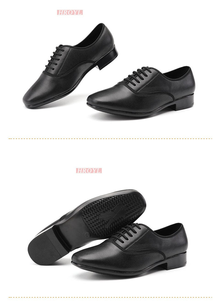 Chaussures danse hommes en cuir coloris noir
