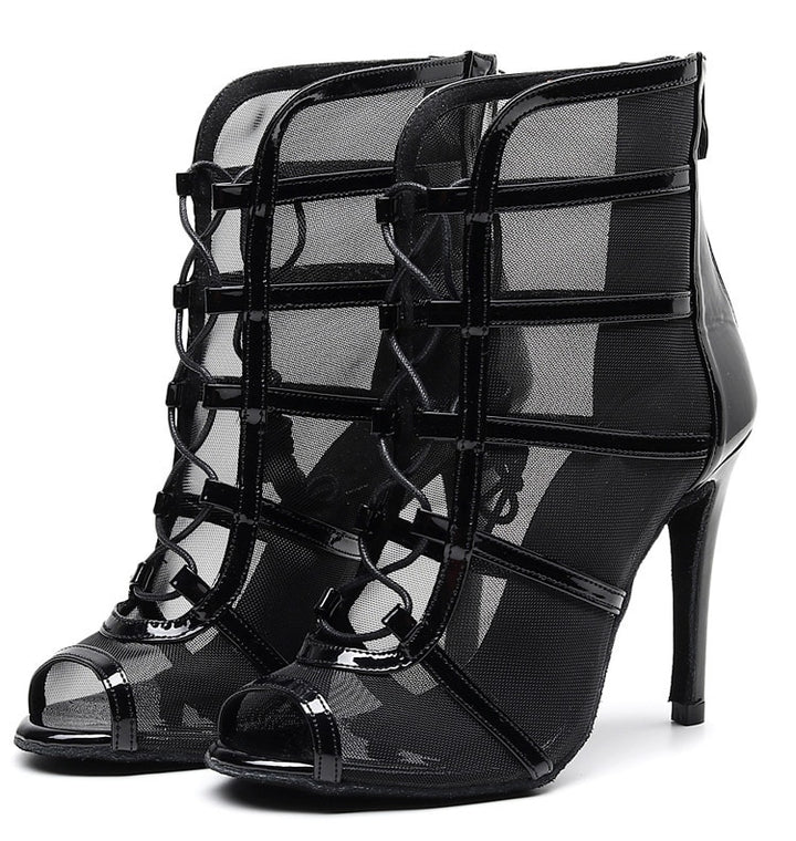 Bottines Ashwini noir semelle pour extérieur Talons de 6 à 10cm