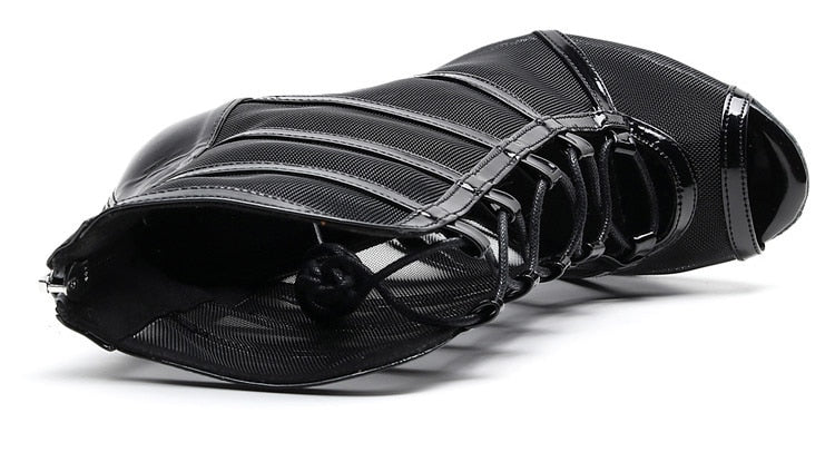 Bottines Ashwini noir semelle pour extérieur Talons de 6 à 10cm